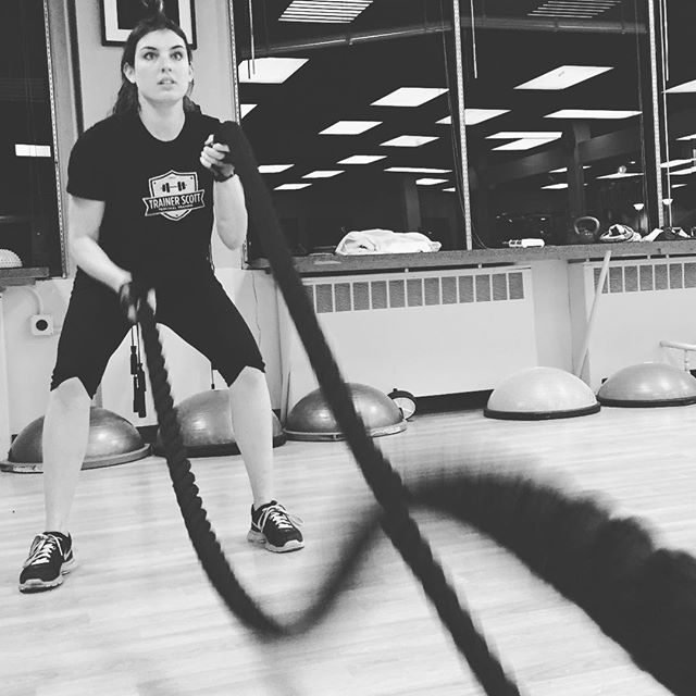 Cheryl whipping me in the face with the ropes while I'm trying to take her photo. #Bootcamp #personaltrainer #gym #denver #colorado #fitness #personaltraining #trainerscott #bodybuilder #bodybuilding #deadlifts #deadlift #glutes #quads #hamstrings #hamstring #hammies #squats #squat #lunges #legs #legday #weightlifting #weighttraining #women #babe #battleropes #buff #strong