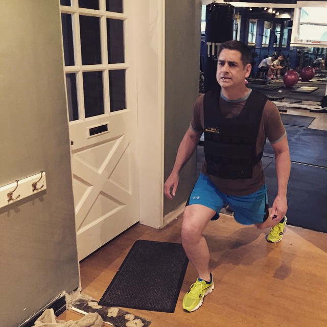Scott getting weighted #lunges with the vest. #bootcamp #personaltrainer #gym #denver #colorado #fitness #personaltraining #trainerscott #getinshape #fatloss #loseweight #ripped #toned #glutes #quads #hamstrings #hammies #quad #legday #power #strong #strength #core #dude #mensfitness #malefitness #hunk