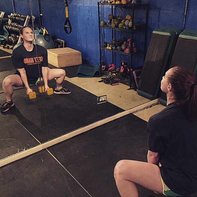 Sam getting some deep weighted sumo #squats. #bootcamp #personaltrainer #gym #denver #colorado #fitness #personaltraining #trainerscott #getinshape #fatloss #loseweight #ripped #toned