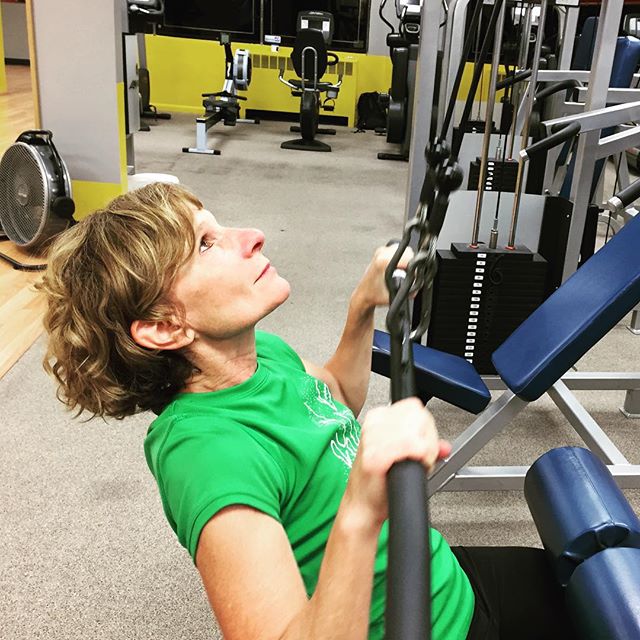 Kathy getting some lat pull downs. #bootcamp #personaltrainer #gym #denver #colorado #fitness #personaltraining #trainerscott #bodybuilder #bodybuilding #deadlifts #deadlift #glutes #quads #hamstrings #hamstring #hammies #squats #squat #lunges #legs #legday #weightlifting #weighttraining #women #plank #babe #buff #strong #muscle
