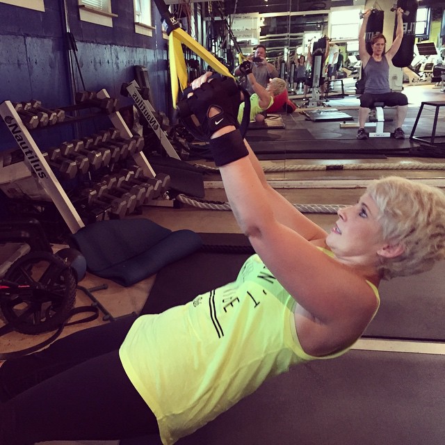 Shelley getting some #trx #pullups tonight. #bootcamp #personaltrainer #gym #denver #colorado #fitness #personaltraining #trainerscott #getinshape #fatloss #loseweight #ripped #toned #female #chicks #back #backday #lats #healthy #sweat #bodybuilding #weightloss #babe #girl
