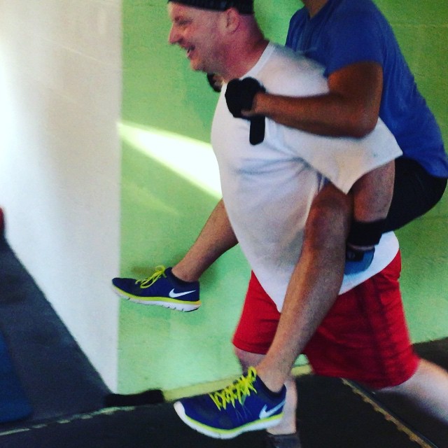 @rod10granados and @greg_spawn having too much fun during some piggyback ride #lunges #babes #personaltrainer #gym #denver #colorado #fitness #personaltraining #trainerscott #getinshape #fatloss #loseweight #ripped #toned #Legs #legday #legpress #quads #hamstrings #glutes #booty #butt #core #ghey #gay #strong #mensfitness #strength #squats