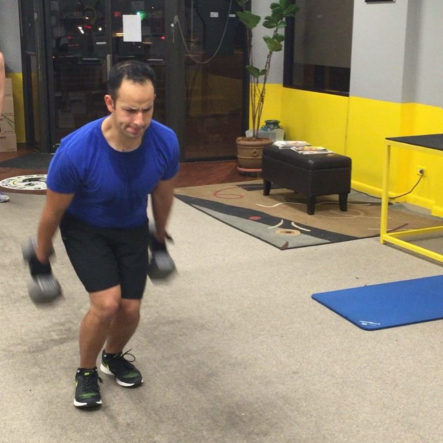 Rod getting a modified power alley with the 30 lb dumbbells #Bootcamp #personaltrainer #gym #denver #colorado #fitness #personaltraining #trainerscott #bodybuilder #bodybuilding #deadlifts #deadlift #glutes #quads #hamstrings #hamstring #hammies #squats #squat #lunges #legs #legday #weightlifting #weighttraining #men #hunk #babe #buff #strong