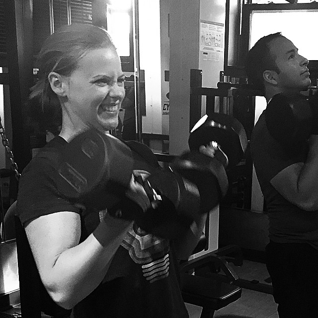 @smithtmary and @rod10granados getting some curl shoulder presses tonight at Trainer Scott's Personal Training.  #bootcamp #personaltrainer #gym #denver #colorado #fitness #personaltraining #trainerscott #getinshape #curls #biceps #chestday #chest #bench #benchpress #pecs #armday #triceps #shoulders #delt #workout #femalefit #girls #bodybuilding #bodybuilder #shoulderpress #weights #weightlifting #weighttraining