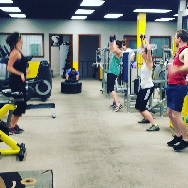 Rod getting cheered on by his band of bootcamp brothers and sisters. Trainer Scott group fitness training tonight at the gym. #bootcamp #personaltrainer #gym #denver #colorado #fitness #personaltraining #cheerleaders #ripped #bodybuilder #bodybuilding #weightlifting #dumbbells #chest #pecs #shoulders #legs #quads #triceps #biceps #squats #pushups #lunges #situps #core #abs #workout #sweat #exercise