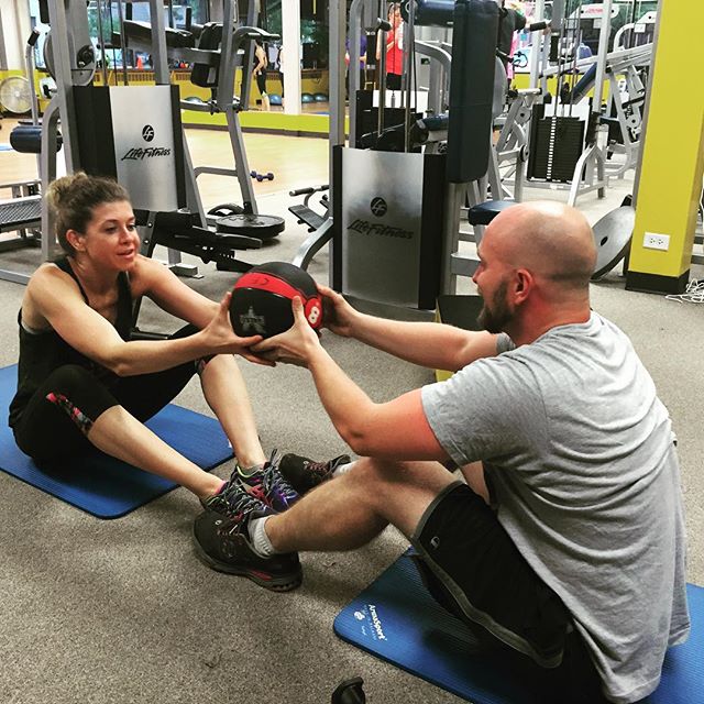 @kwhay03 and @brandonsings rocking out some couple's sit-ups. True bonding. #bootcamp #personaltrainer #gym #denver #colorado #fitness #personaltraining #trainerscott #getinshape #fatloss #loseweight #ripped #toned #abs #core #sit-ups #bodybuilder #bodybuilding #exercise #workout #sweat #nailingit #pushups #weights #weightlifting #weighttraining #dumbbells #couples #married