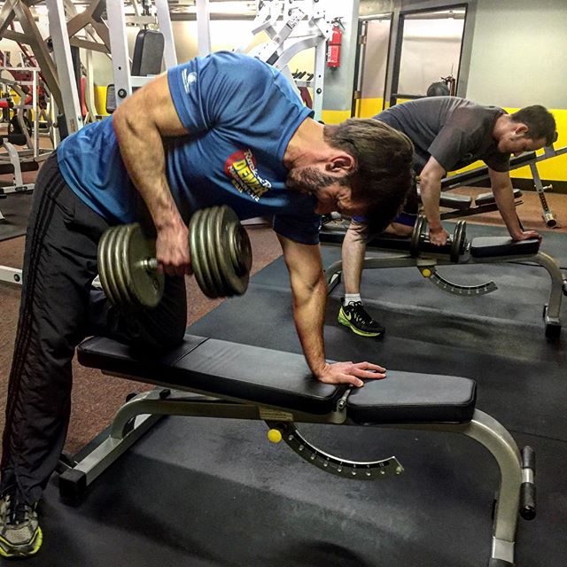 Patrick and Alex getting some big boy dumbbell rows at group personal training last night. #Exercise #beast #beastmode #powerful #strength #life #energy #fun #health #healthy #muscles #crunk #arms #bigarms #stud #bootcamp #personaltrainer #gym #denver #colorado #fitness #personaltraining #trainerscott #getinshape #fatloss #loseweight #ripped #toned