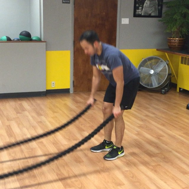 Burpee rope slam....are you kidding me!  Mega cardio. #Bootcamp #personaltrainer #gym #denver #colorado #fitness #personaltraining #trainerscott #bodybuilder #bodybuilding #deadlifts #deadlift #glutes #quads #hamstrings #hamstring #hammies #squats #squat #lunges #legs #legday #weightlifting #weighttraining #men #rope #burpees #buff #strong