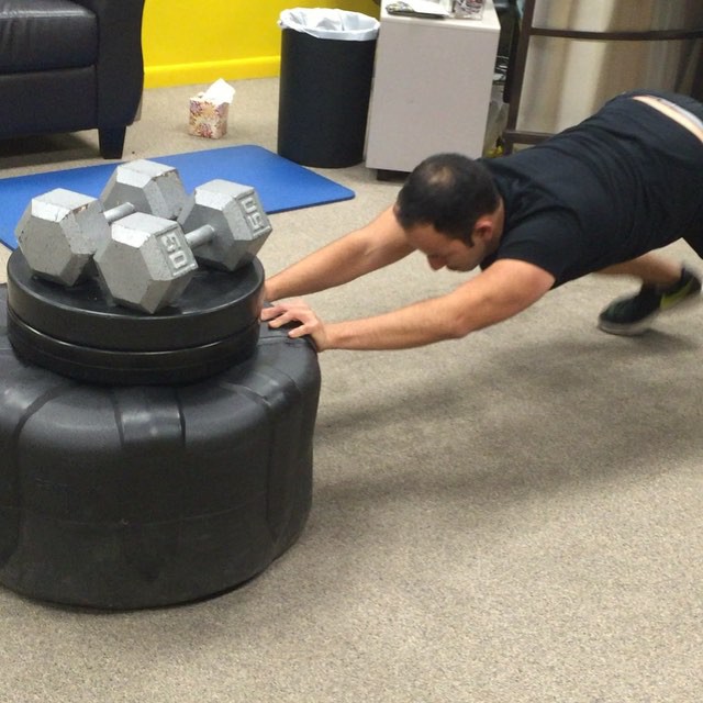 @rod10g battling the 400 pound plate with no traction. Luckily he had his cheerleader rooting him on. @gustafsone1 #personaltrainer #gym #denver #colorado #fitness #personaltraining #trainerscott #bodybuilder #bodybuilding #deadlifts #deadlift #glutes #quads #hamstrings #hamstring #hammies #squats #squat #lunges #legs #legday #weightlifting #weighttraining #men #buff #strong #tire #plate #fitnessclass
