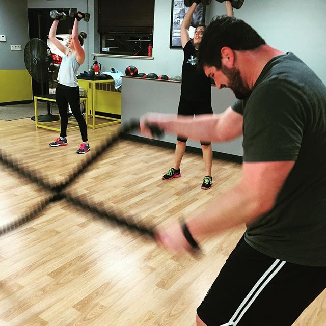 Clint working the ropes at boot camp tonight. #Bootcamp #personaltrainer #gym #denver #colorado #fitness #personaltraining #trainerscott #bodybuilder #bodybuilding #deadlifts #deadlift #glutes #quads #hamstrings #hamstring #hammies #squats #squat #lunges #legs #legday #weightlifting #weighttraining #men #stud #fitnessclass #buff #strong