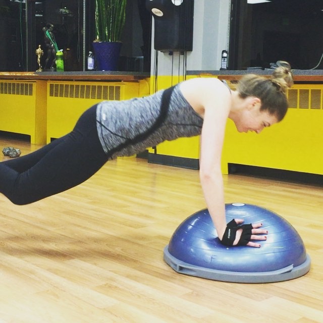 @kwhay03 getting some push-ups on the bosu ball. #Bootcamp #personaltrainer #gym #denver #colorado #fitness #personaltraining #bodybuilder #bodybuilding #deadlifts #deadlift #glutes #quads #hamstrings #hamstring #fun #squats #squat #lunges #legs #legday #weightlifting #weighttraining #life #buff #strong #pushups #balance #energy