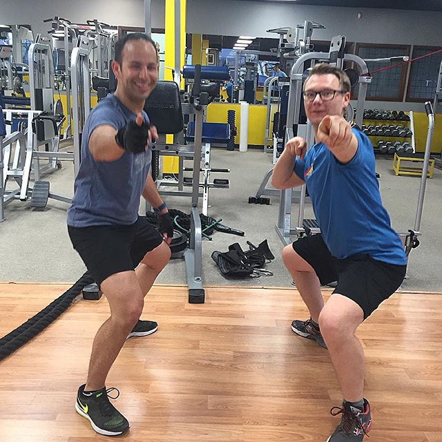 Just a couple of squatty buddies having fun. #Bootcamp #personaltrainer #gym #denver #colorado #fitness #personaltraining #trainerscott #bodybuilder #bodybuilding #deadlifts #deadlift #glutes #quads #hamstrings #hamstring #hammies #squats #squat #lunges #legs #legday #weightlifting #weighttraining #men #hunk #buff #strong #friends