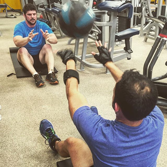Clint and Rod getting some sit-ups together #bootcamp #personaltrainer #gym #denver #colorado #fitness #personaltraining #trainerscott #bodybuilder #bodybuilding #deadlifts #deadlift #glutes #quads #hamstrings #hamstring #sixpack #squats #squat #lunges #legs #legday #weightlifting #weighttraining #men #abs #core #man #strong