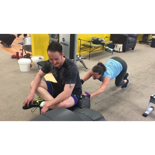 Lynda pushing Alex on the plate tonight at group personal training in Denver CO.  #Bootcamp #personaltrainer #gym #denver #colorado #fitness #personaltraining #fun #bodybuilder #bodybuilding #deadlifts #life #running #quads #run #women #fit #squats #squat #lunges #legs #legday #weightlifting #weighttraining #men #sweat #women #cardio #strong