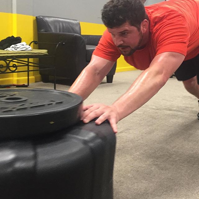 Clint just pushing the 328 pound plate ten times. With 250 push-ups and sit-ups. Fun times.  #Bootcamp #personaltrainer #gym #denver #colorado #fitness #personaltraining #fun #bodybuilder #bodybuilding #deadlifts #life #running #quads #run #women #fit #squats #squat #lunges #legs #legday #weightlifting #weighttraining #men #sweat #women #cardio #strong