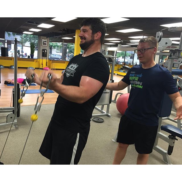 Adam blown away by Clint's powerful bicep curls.  #Bootcamp #personaltrainer #gym #denver #colorado #fitness #personaltraining #fun #bodybuilder #bodybuilding #deadlifts #life #running #quads #run #women #fit #squats #squat #lunges #legs #legday #weightlifting #weighttraining #men #sweat #women #cardio #strong