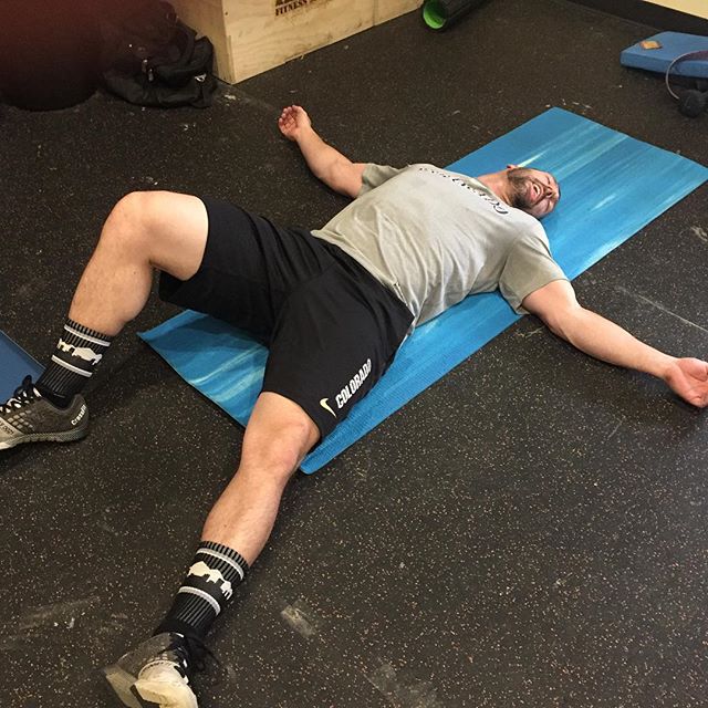 Chad might be tired.  #Bootcamp #personaltrainer #gym #denver #colorado #fitness #personaltraining #fun #bodybuilder #bodybuilding #deadlifts #life #running #quads #run #women #fit #squats #squat #lunges #legs #legday #weightlifting #weighttraining #men #sweat #women #cardio #strong