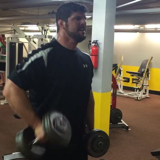 Clint curling the 65's at group personal training last night.  #Bootcamp #personaltrainer #gym #denver #colorado #fitness #personaltraining #biceps #bodybuilder #bodybuilding #deadlifts #life #running #quads #run #women #fit #squats #squat #lunges #legs #legday #weightlifting #weighttraining #men #sweat #arms #cardio #strong