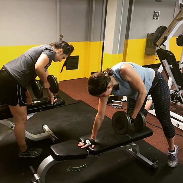 Kellie and Beth getting some rows together.  #Bootcamp #personaltrainer #gym #denver #colorado #fitness #personaltraining #fun #bodybuilder #bodybuilding #deadlifts #life #running #quads #run #women #fit #squats #squat #lunges #legs #legday #weightlifting #weighttraining #men #sweat #women #cardio #strong
