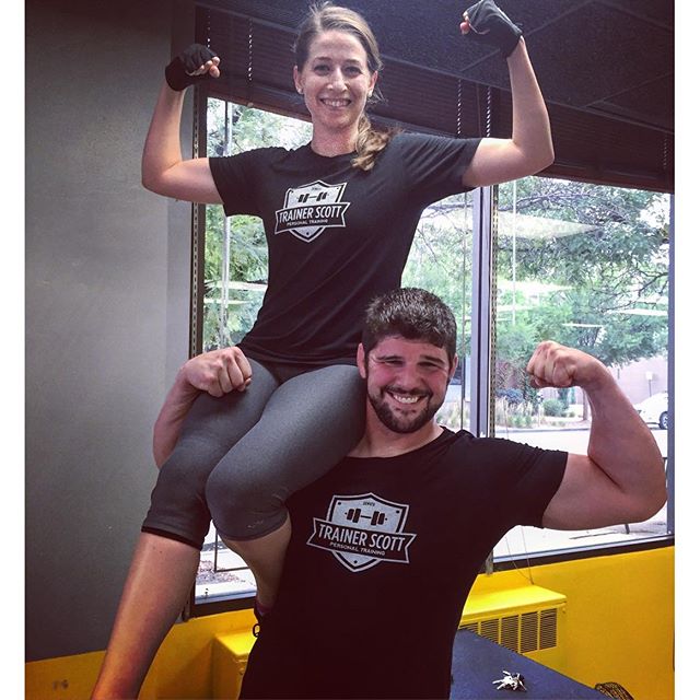 Clint and Kristen sporting their Trainer Scott shirts at boot camp today. #personaltrainer #gym #denver #colorado #fitness #personaltraining #fun #bodybuilder #bodybuilding #deadlifts #life #running #quads #girl #woman #fit #squats #squat #lunges #legs #legday #weightlifting #weighttraining #men #sweat #women #cardio #strong #girls
