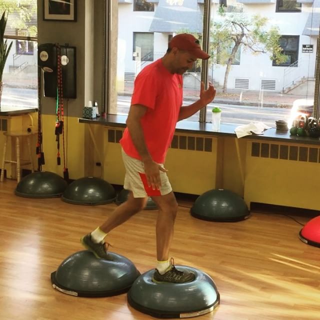 Fun cardio today on the bosu balls. #personaltrainer #gym #denver #colorado #fitness #personaltraining #fun #bodybuilder #bodybuilding #deadlifts #life #running #quads #girl #woman #fit #squats #squat #lunges #legs #legday #weightlifting #weighttraining #men #sweat #women #cardio #strong #girls