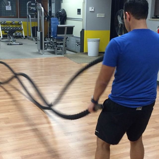 Rod working the battling ropes and getting some agility cardio. @rod10g #personaltrainer #gym #denver #colorado #fitness #personaltraining #fun #bodybuilder #bodybuilding #deadlifts #cardio #running #quads #girl #woman #fit #squats #squat #lunges #legs #legday #weightlifting #weighttraining #men #sweat #women #cardio #strong #girls