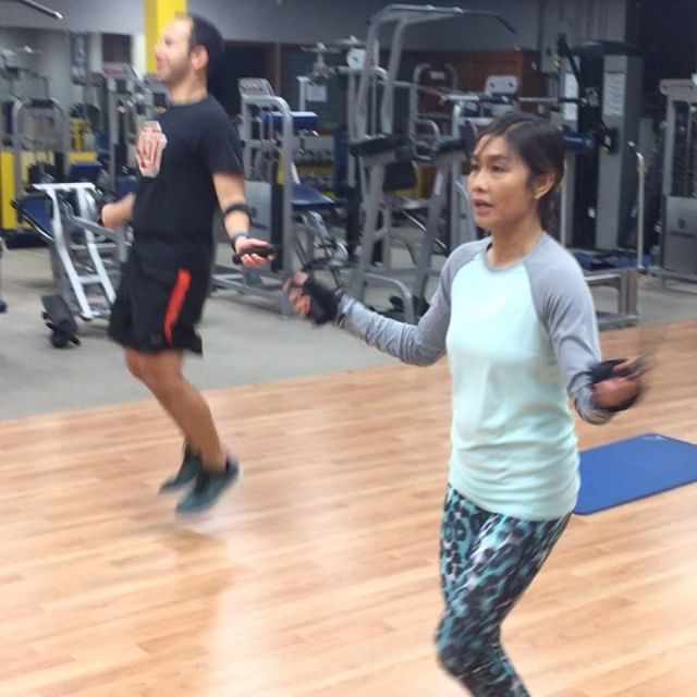 Back to the basics, jumping rope tonight with @rod10g and @jcjayme #personaltrainer #gym #denver #colorado #fitness #personaltraining #fun #bodybuilder #bodybuilding #deadlifts #life #running #quads #girl #woman #fit #squats #squat #lunges #legs #legday #weightlifting #weighttraining #men #sweat #women #cardio #strong #girls