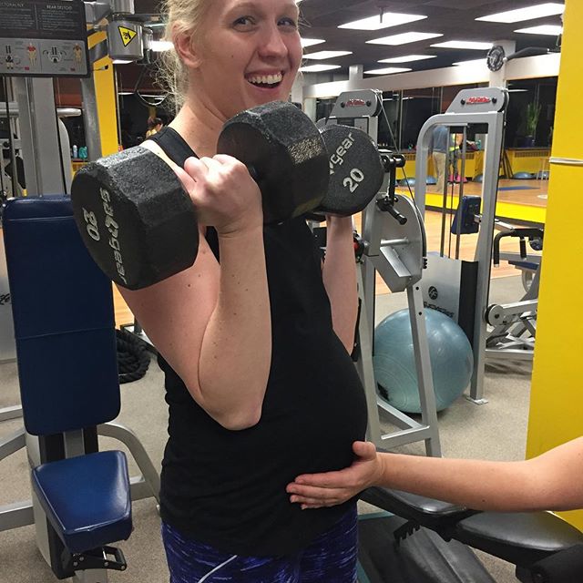 Liz is pregnant and still working out harder than most people. #personaltrainer #gym #denver #colorado #fitness #personaltraining #mother #bodybuilder #bodybuilding #denvermom #life #baby #babies #girl #woman #fit #squats #squat #lunges #legs #legday #weightlifting #pregnant #mom #sweat #women #cardio #strong #girls