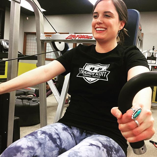 Ariel having a great time during some chest press. #personaltrainer #gym #denver #colorado #fitness #personaltraining #chestpress #bodybuilder #bodybuilding #deadlifts #chestday #benchpress #quads #girl #woman #fit #squats #squat #lunges #legs #legday #weightlifting #weighttraining #men #sweat #women #cardio #strong #girls