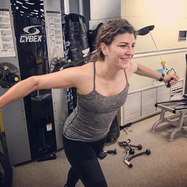Hannah getting some cable flys this morning at group personal training #personaltrainer #gym #denver #colorado #fitness #personaltraining #fun #bodybuilder #bodybuilding #deadlifts #life #running #quads #girl #woman #fit #squats #squat #lunges #legs #legday #weightlifting #weighttraining #men #sweat #women #cardio #strong #girls