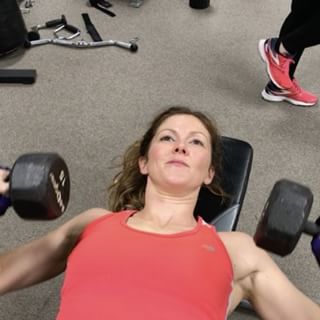 Stacy on the chest press at group personal training. #bootcamp #personaltrainer #gym #denver #colorado #fitness #personaltraining #trainerscott #getinshape #fatloss #loseweight #ripped #toned #chestpress #benchpress #chest #bench #chestday #pecs #arms #arm #armday #shredded #pumped #triceps #biceps #tris #jacked #strong #men