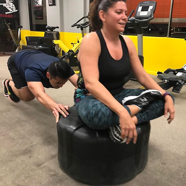 Trinh returning the favor and pushing Becky on the plate. #personaltrainer #gym #denver #colorado #fitness #personaltraining #fun #bodybuilder #bodybuilding #deadlifts #life #running #quads #girl #woman #fit #squats #squat #lunges #legs #legday #weightlifting #weighttraining #men #sweat #women #cardio #strong #girls