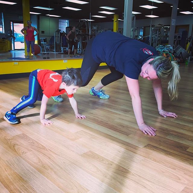 Mother and son bear crawl #personaltrainer #gym #denver #colorado #fitness #personaltraining #fun #bodybuilder #bodybuilding #deadlifts #life #running #quads #girl #woman #fit #squats #squat #lunges #legs #legday #weightlifting #weighttraining #men #sweat #women #cardio #strong #girls