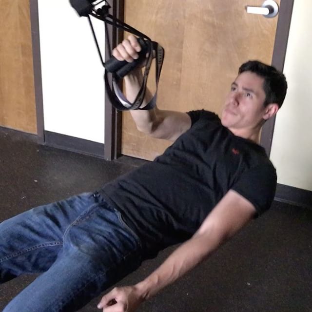 Martin getting some one arm TRX rows  #personaltrainer #gym #denver #colorado #fitness #personaltraining #trainerscott #getinshape #fatloss #loseweight #ripped #toned #chestpress #benchpress #chest #bench #chestday #pecs #arms #arm #armday #shredded #fitbabe #triceps #biceps #babe #strong #fitnessmodel @martinrng14