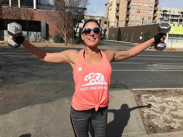 Cheryl getting some side raises outside at boot camp #Workout #Workouts #BootCamp #BootCamps #FitnessBootCamp #Outdoors #Rockies #RockyMountains #Fitness #Sweat #PersonalTrainer #PersonalTraining #DenverPersonalTrainer #FitnessClass #FitnessClasses #DenverFitnessClass #Sunny #Sun #Fit #Motivation #Fitspo