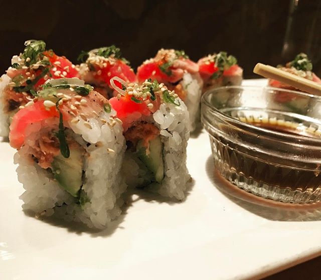 Diablo roll at Sushi Sasa in Denver   #sushi #dinner #healthy #fish #tuna #salmon #shrimp #miso #beer #health #diet #nutrition #delicious #tasty #yum #food #foodporn #foodie #denver #denverfood