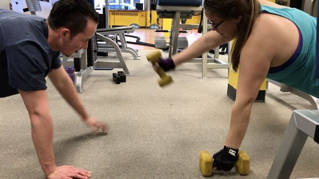 Partner workouts are so much fun. #bootcamp #personaltrainer #gym #denver #colorado #fitness #personaltraining #trainerscott #getinshape #fatloss #loseweight #ripped #toned #chestpress #benchpress #chest #bench #chestday #pecs #arms #arm #armday #pushups #fitbabe #triceps #biceps #babe #strong #fitnessmodel