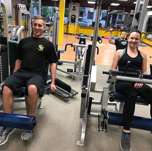 The couple that trains together, lives forever. #personaltrainer #gym #denver #colorado #fitness #personaltraining #fun #bodybuilder #bodybuilding #deadlifts #life #running #quads #girl #woman #fit #squats #squat #lunges #legs #legday #weightlifting #weighttraining #men #sweat #women #cardio #strong #girls