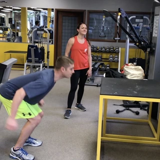 Sami catching some air at group personal training tonight. His lovely wife is watching and cheering him on. @stornels841 @gstornelli #personaltrainer #gym #denver #colorado #fitness #personaltraining #fun #bodybuilder #bodybuilding #deadlifts #life #running #quads #girl #woman #fit #squats #squat #lunges #legs #legday #weightlifting #weighttraining #men #sweat #women #cardio #strong #girls