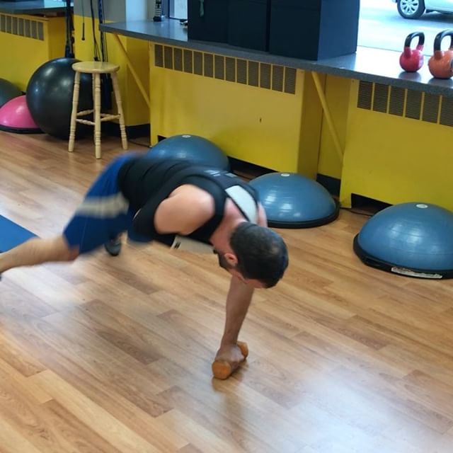 And they said the one armed burpee was a myth! #personaltrainer #gym #denver #colorado #fitness #personaltraining #fun #bodybuilder #bodybuilding #deadlifts #life #running #quads #girl #woman #fit #squats #squat #lunges #legs #legday #weightlifting #weighttraining #men #sweat #women #cardio #strong #girls