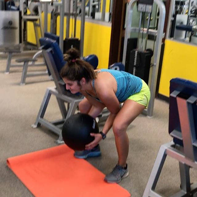 Anastasia slamming the 30 lb ball at Group personal training. #personaltrainer #gym #denver #colorado #fitness #personaltraining #fun #bodybuilder #bodybuilding #deadlifts #life #running #quads #girl #woman #fit #squats #squat #lunges #legs #legday #weightlifting #weighttraining #men #sweat #women #cardio #strong #girls