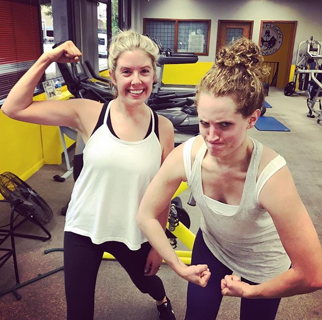 These gals showing off their gainz #bootcamp #personaltrainer #gym #denver #colorado #fitness #personaltraining #trainerscott #getinshape #fatloss #loseweight #ripped #toned #chestpress #benchpress #chest #bench #chestday #pecs #arms #arm #armday #pushups #fitbabe #triceps #biceps #babe #strong #fitnessmodel