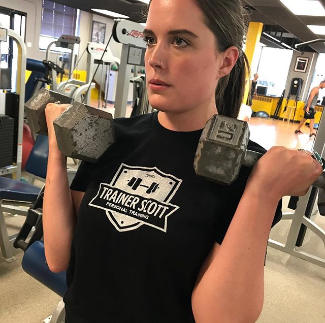 This is what a stone cold killer looks like… #bootcamp #personaltrainer #gym #denver #colorado #fitness #personaltraining #trainerscott #getinshape #fatloss #loseweight #ripped #toned #chestpress #benchpress #chest #bench #chestday #pecs #arms #arm #armday #pushups #fitbabe #triceps #biceps #babe #strong #fitnessmodel