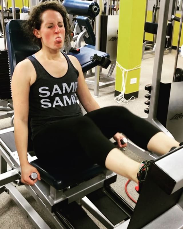 I think this is Britni's war face #personaltrainer #gym #denver #colorado #fitness #personaltraining #fun #bodybuilder #bodybuilding #deadlifts #life #running #quads #girl #woman #fit #squats #squat #lunges #legs #legday #weightlifting #weighttraining #men #sweat #women #cardio #strong #girls