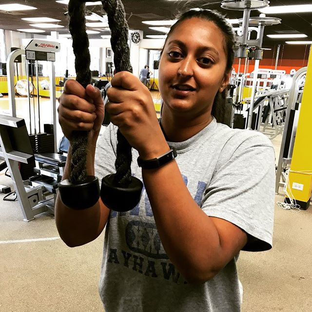 "Are you taking my photo again?" - Shilpi #bootcamp #personaltrainer #gym #denver #colorado #fitness #personaltraining #trainerscott #getinshape #fatloss #loseweight #ripped #toned #chestpress #benchpress #chest #bench #chestday #pecs #arms #arm #armday #pushups #fitbabe #triceps #biceps #babe #strong #fitnessmodel