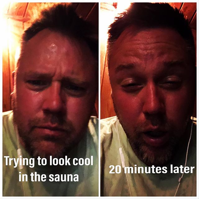Trying to look cool in the sauna #sauna #hot #sweat #gym #trainerscott #denver #colorado #funny #lol #fail #ripped #fatloss #burningcalories #cardio #health #healthy #purium #liveforever #PersonalTrainer #PersonalTraining #Diet #Summer #SummerTime