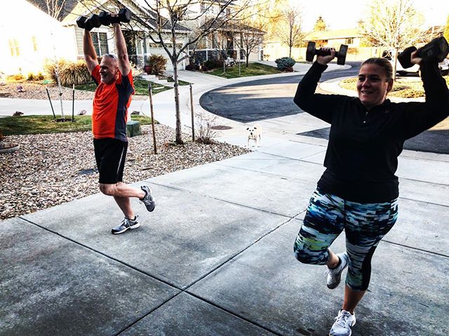 Group workout at my house #bootcamp #personaltrainer #gym #denver #colorado #fitness #personaltraining #trainerscott #getinshape #fatloss #loseweight #ripped #toned #chestpress #benchpress #chest #bench #chestday #pecs #arms #arm #armday #pushups #fitbabe #triceps #biceps #babe #strong #fitnessmodel